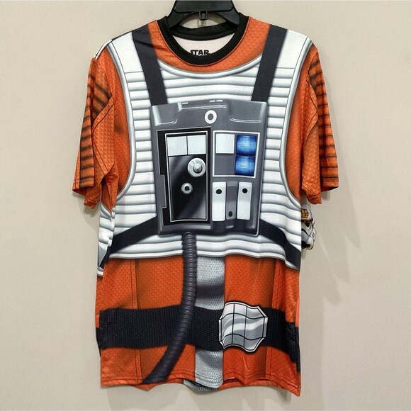 Star Wars Rebel Pilot T Shirt Tee Shirt Mad Engine Sublimated Costume NWT - Picture 1 of 5